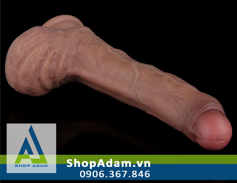 Dương vật giả hít tường silicon hai lớp Lovetoy Nature Cock 8.5 Inch