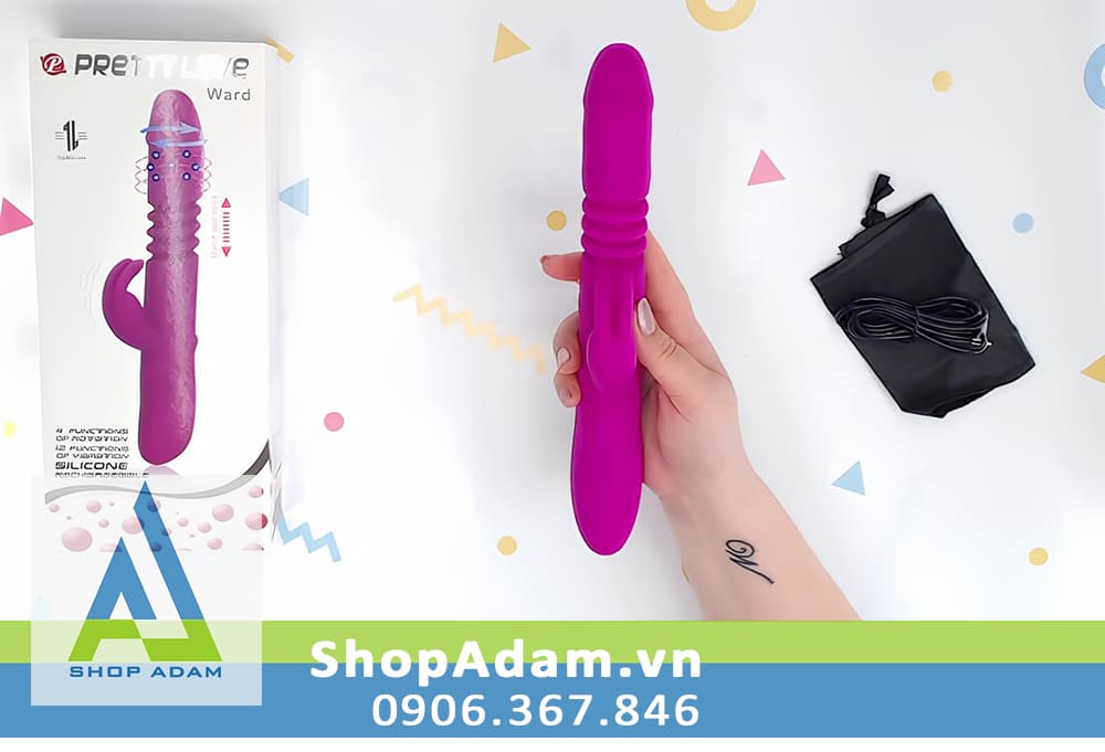 Dương vật giả rung ngoáy thụt Pretty Love Ward