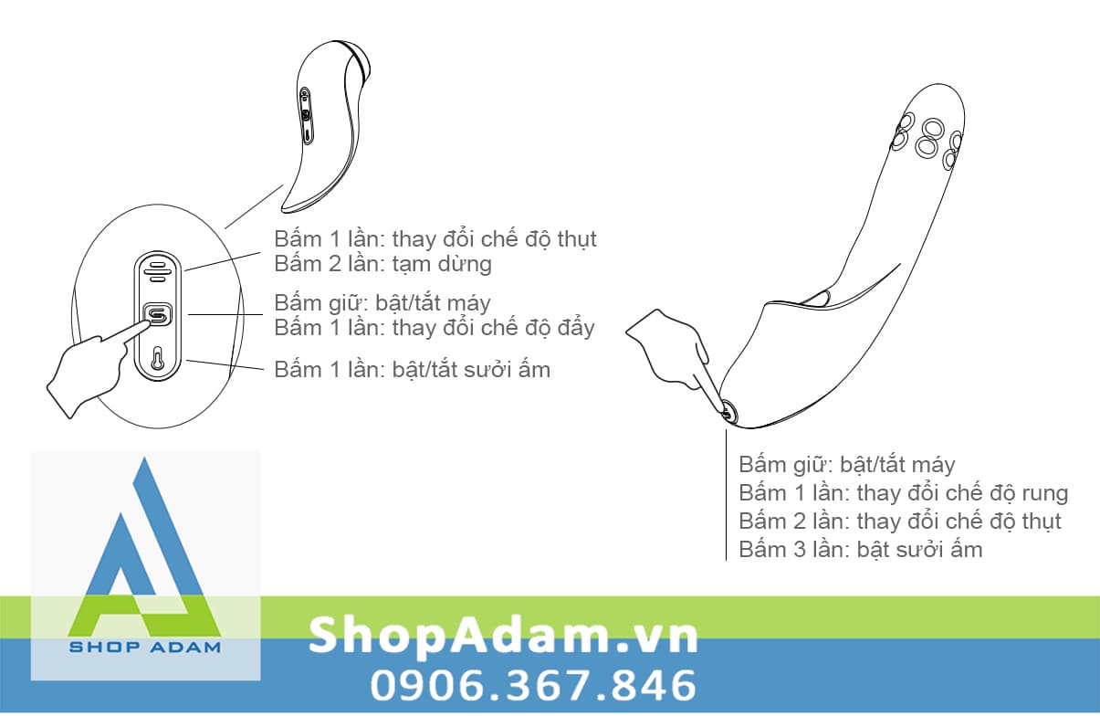 Dương vật giả rung thụt xoay đẩy có sưởi ấm kết nối App Svakom Duoglow