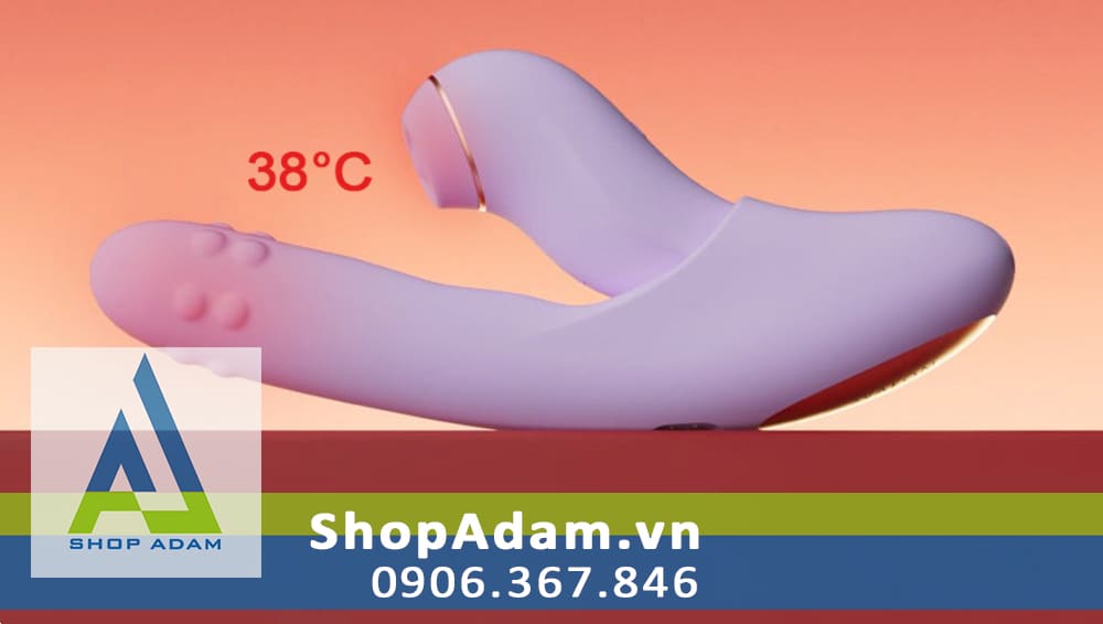 Dương vật giả rung thụt xoay đẩy có sưởi ấm kết nối App Svakom Duoglow