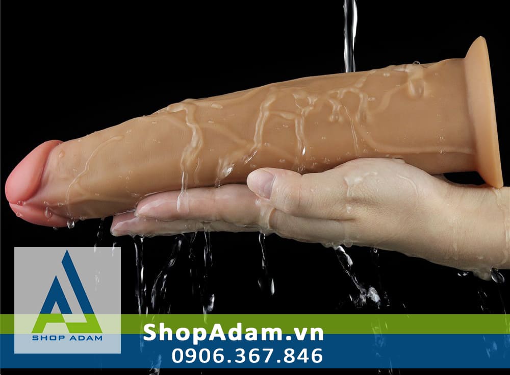 Dương vật giả siêu to rung ngoáy gắn tường Lovetoy Nature Cock 9 inch