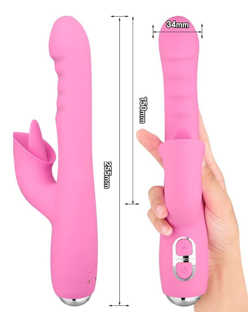 Dương vật giả sưởi ấm rung thụt liếm Nalone T-may