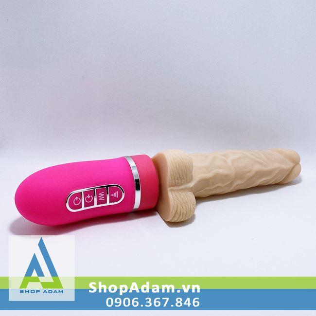 Dương vật giả tỏa nhiệt bơm hơi siêu rung thụt Nano Louis V