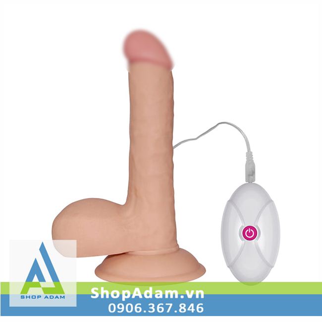Dương vật hít tường có rung siêu mềm mịn Lovetoy Ultra Soft Dude