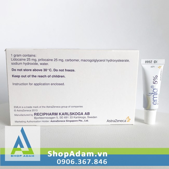 Emla 5g gel bôi chống xuất tinh sớm - Thuỵ Điển