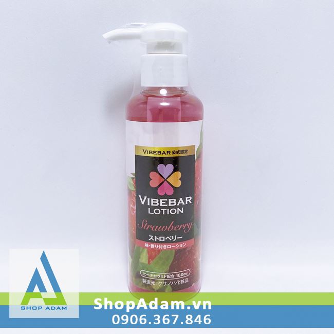 Gel bôi trơn có mùi dâu Vibebar Lotion Strawberry Nhật Bản Gel bôi trơn có mùi dâu Vibebar Lotion Strawberry Nhật Bản
