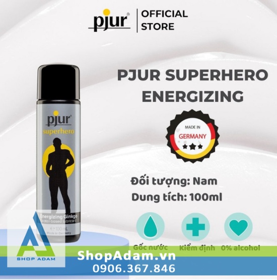 gel kéo dài thời gian của Đức Pjur Superhero gel kéo dài thời gian của Đức Pjur Superhero