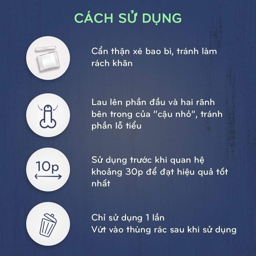 HDSD Khăn kéo dài thời gian quan hệ