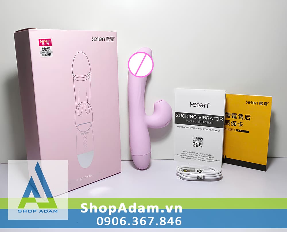 Leten Rabbit Sucking Vibrator DV giả rung hút sưởi ấm