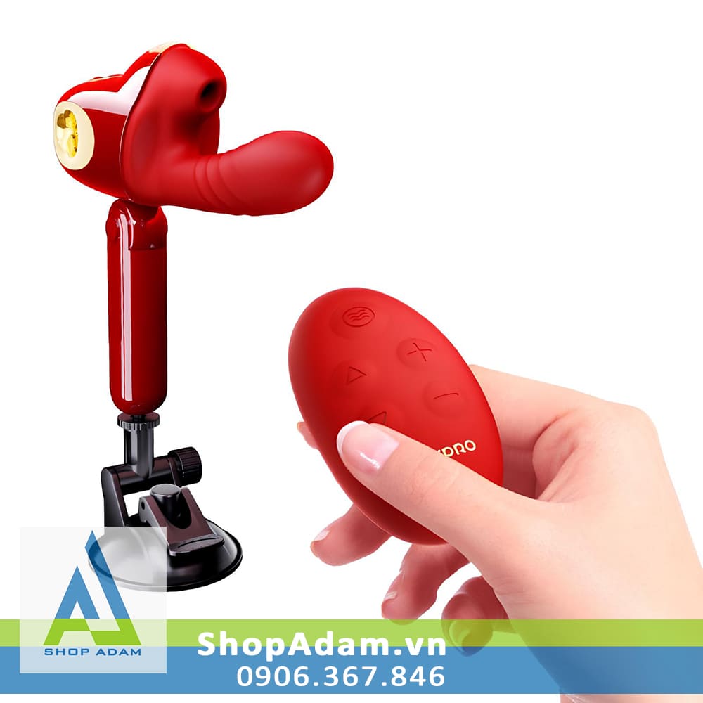 Máy làm tình cho nữ thụt hút gắn tường điều khiển từ xa Leten Thick Pro