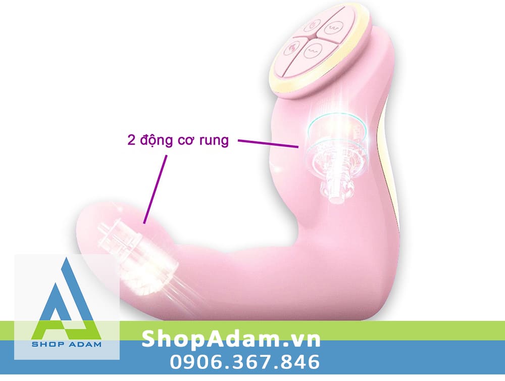 Máy massage điểm G và hậu môn có sưởi ấm Leten Finger Vibrator