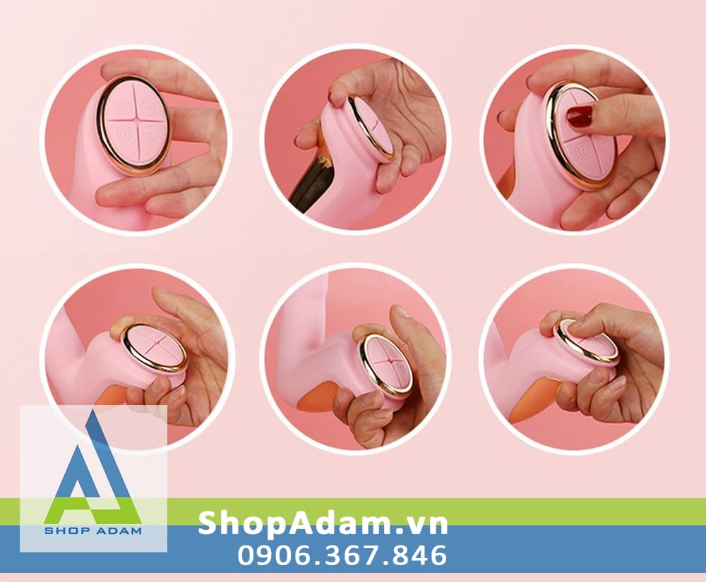Máy massage điểm G và hậu môn có sưởi ấm Leten Finger Vibrator