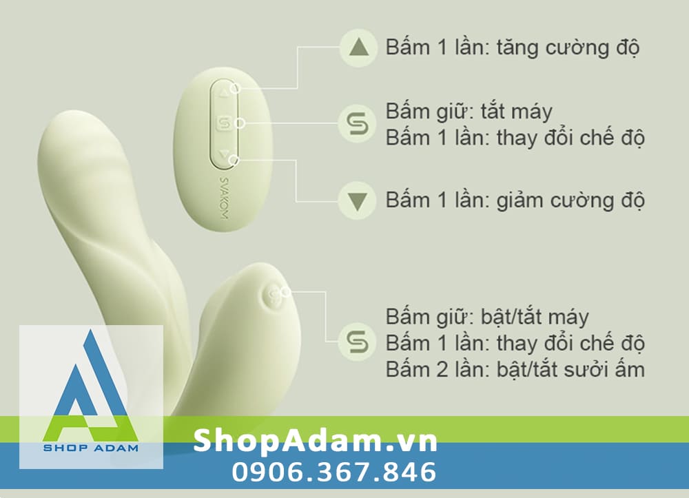 Máy mát xa điểm G thụt hút sưởi ấm điều khiển từ xa Svakom Gabrielle