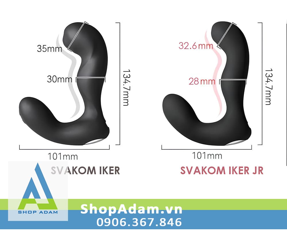Máy mát xa hậu môn điều khiển bằng điện thoại Svakom Iker JR