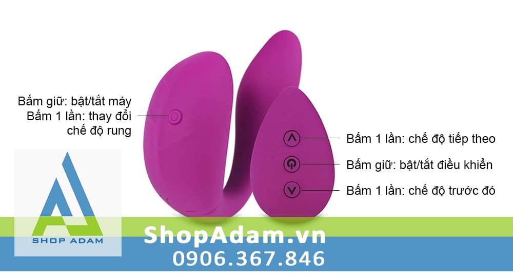 Máy mát xa vùng kín hai đầu Lovetoy O-Sensual Double Rush