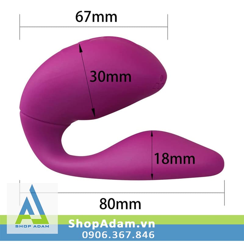 Máy mát xa vùng kín hai đầu Lovetoy O-Sensual Double Rush