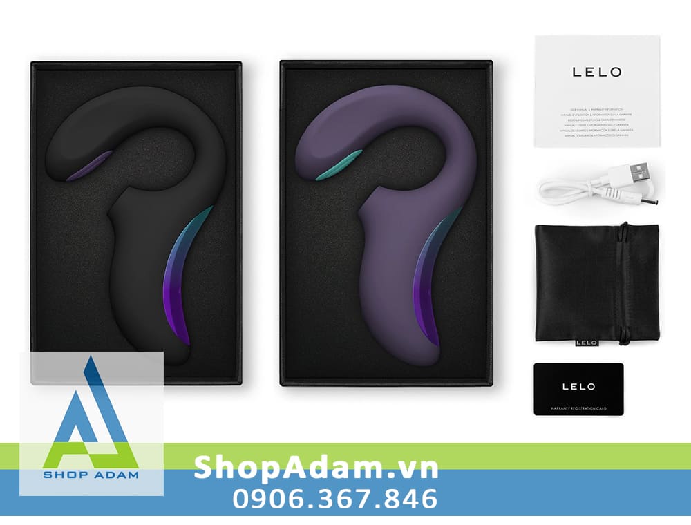 Máy rung hút âm đạo cao cấp kết nối App Lelo Enigma Double Sonic