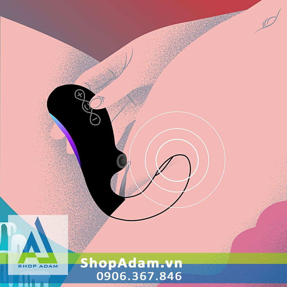 Máy rung hút âm đạo cao cấp kết nối App Lelo Enigma Double Sonic