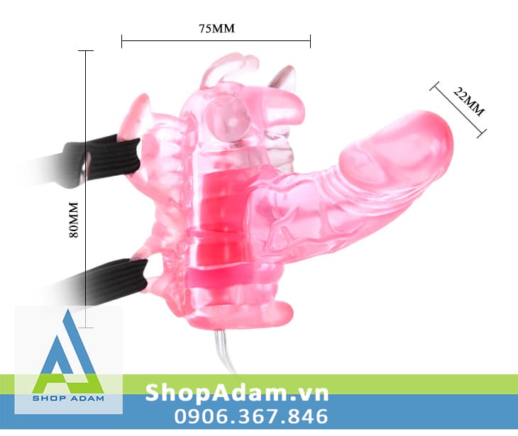 Máy rung vùng kín có dây đeo Pretty Love Butterfly Mini Máy rung vùng kín có dây đeo Pretty Love Butterfly Mini