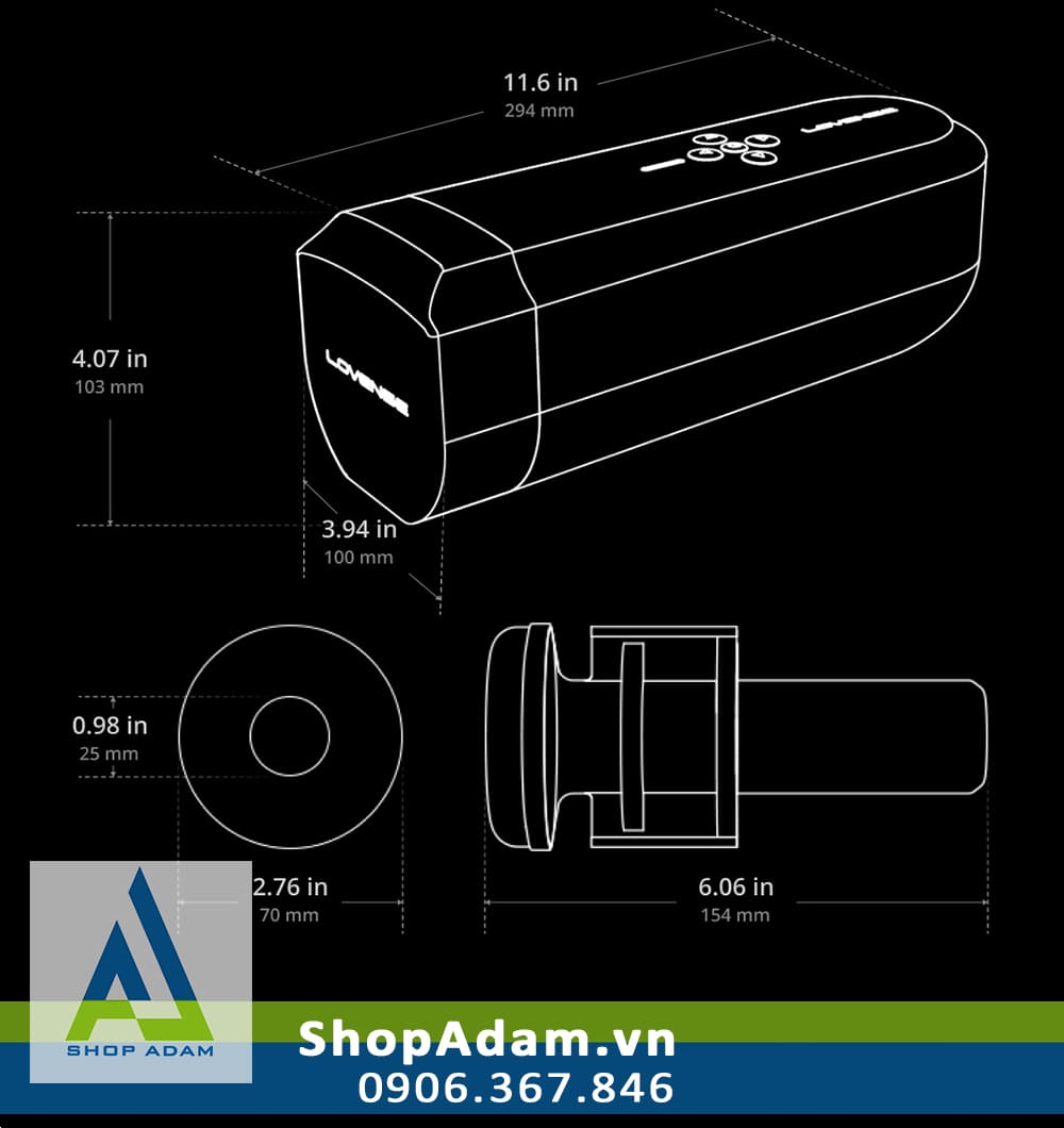 Máy thủ dâm tự động kết nối app Lovense Solace