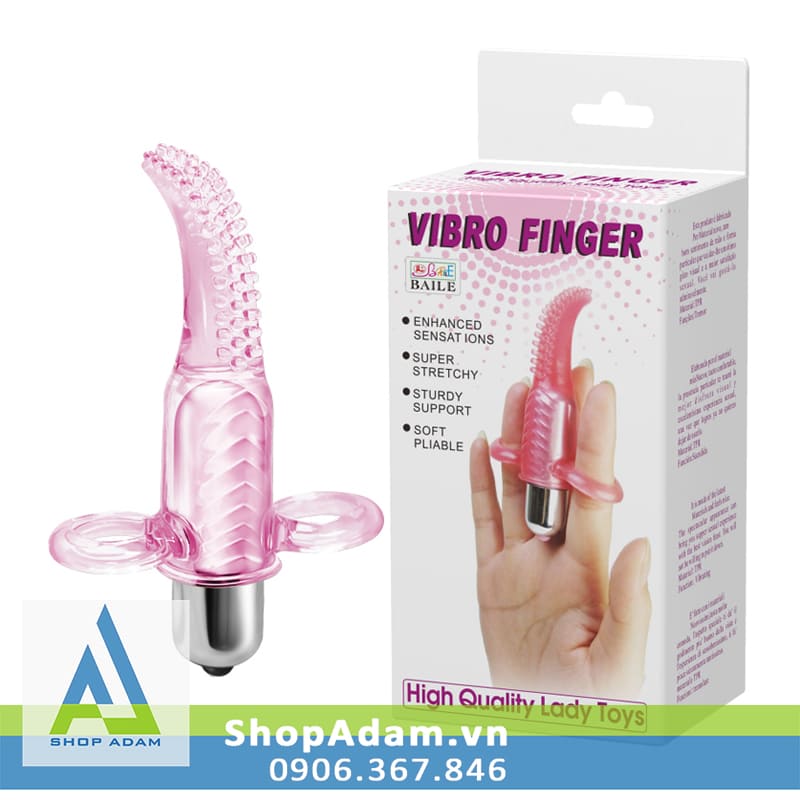 Nhẫn rung tình yêu massage âm vật Baile Vibro Finger