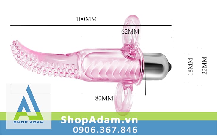 Nhẫn rung tình yêu massage âm vật Baile Vibro Finger