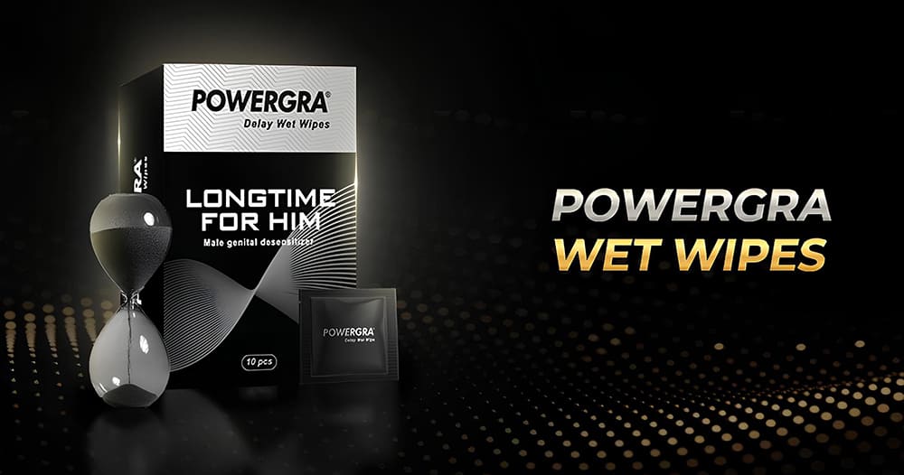 Powergra Delay Wet Wipes khăn lau kéo dài thời gian quan hệ