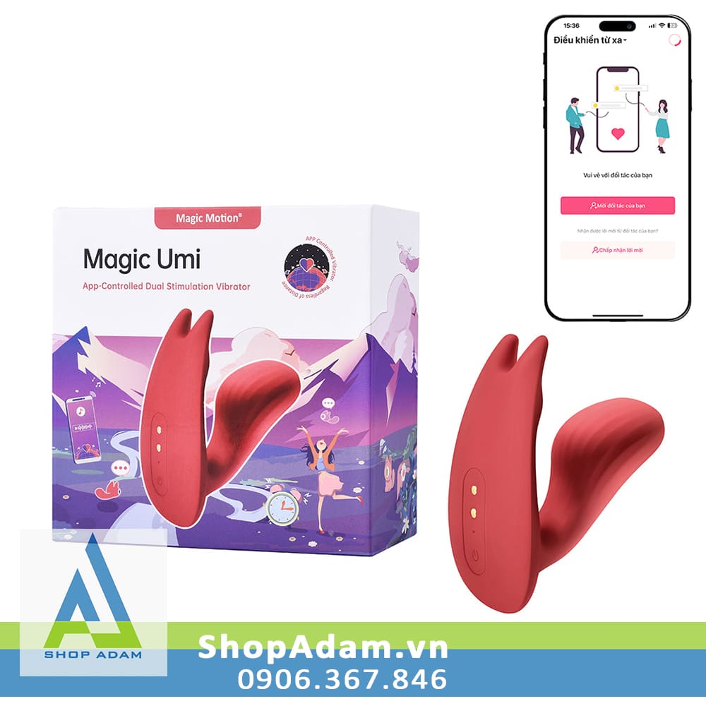 Sex toy nữ massage vùng kín điều khiển từ xa qua App Magic Motion Umi Sex toy nữ massage vùng kín điều khiển từ xa qua App Magic Motion Umi