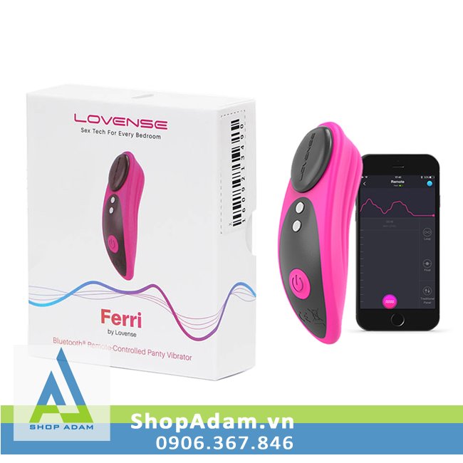 Sextoy mini cho nữ gắn quần lót điều khiển bằng điện thoại Lovense Ferri