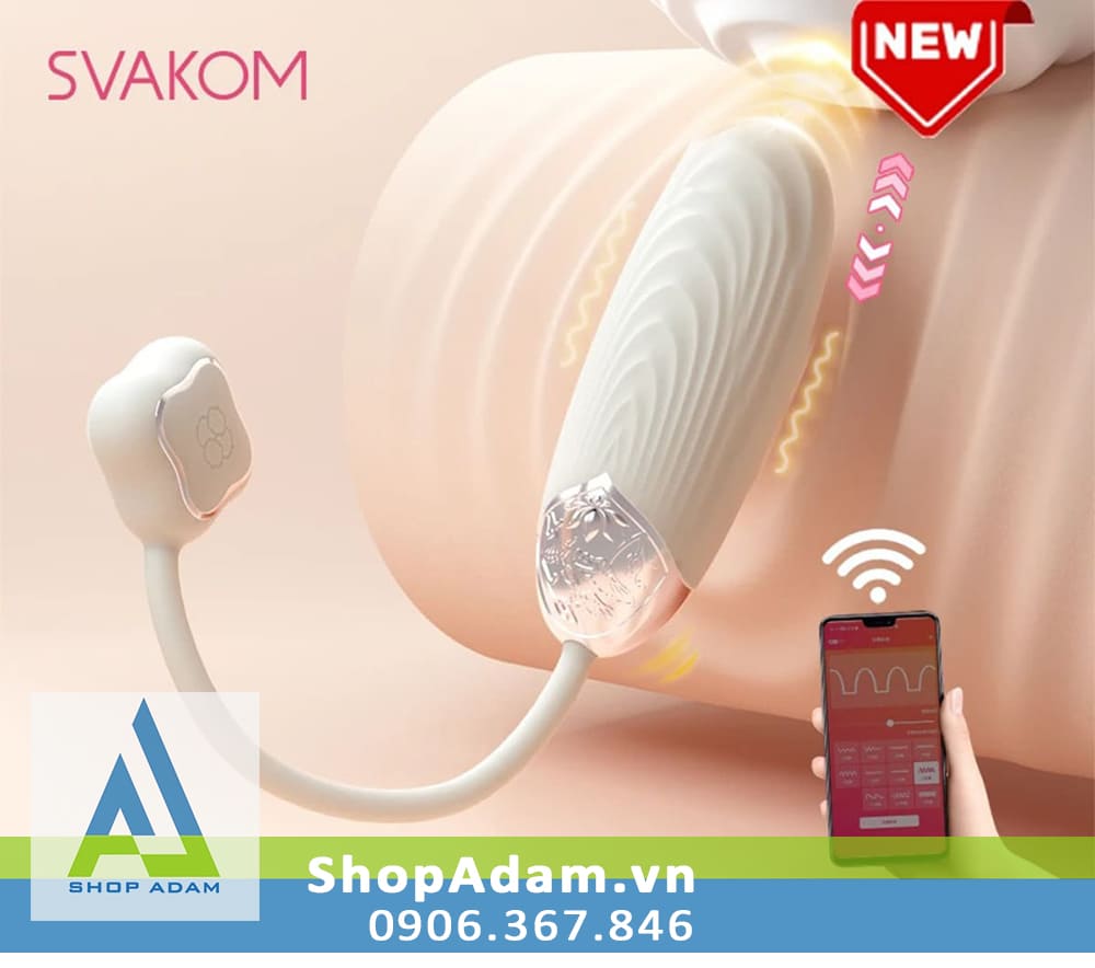 Svakom Aravinda trứng rung kết nối điện thoại thụt tự động