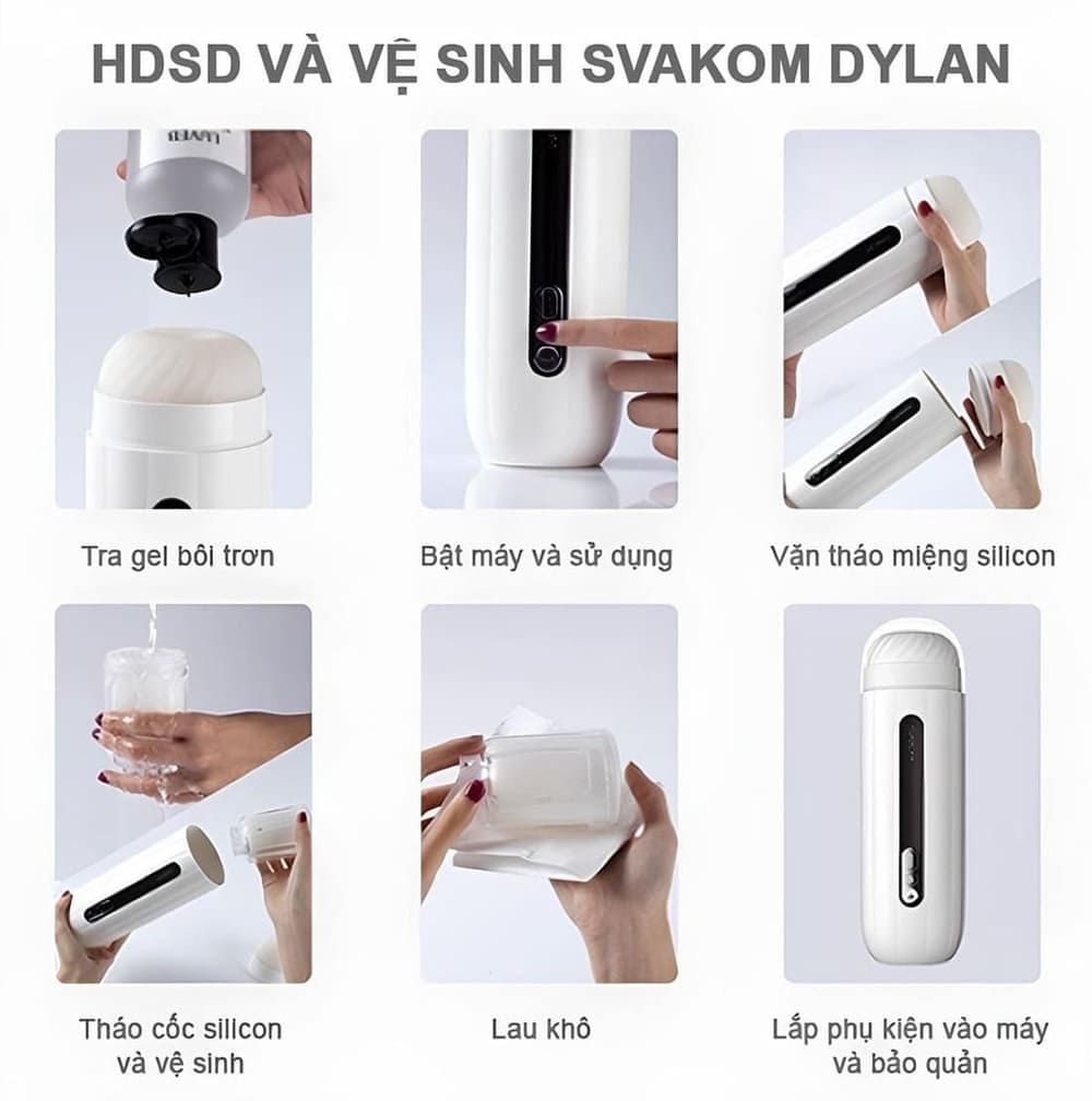 Svakom Dylan cốc thẩm du cao cấp xoay thụt tự động