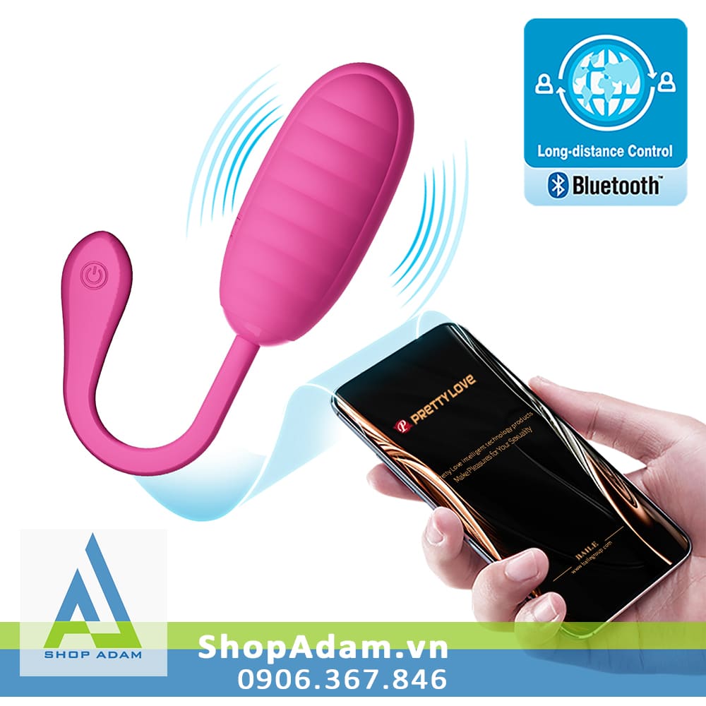 Trứng rung silicone điều khiển app điện thoại Pretty Love Catalina