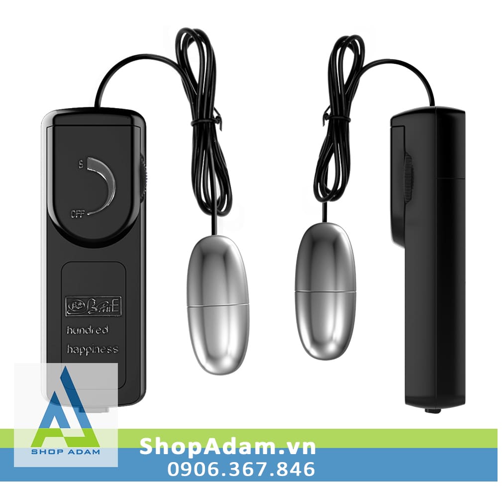 Trứng rung tình yêu Inox Baile Hundred Happiness Trứng rung tình yêu Inox Baile Hundred Happiness