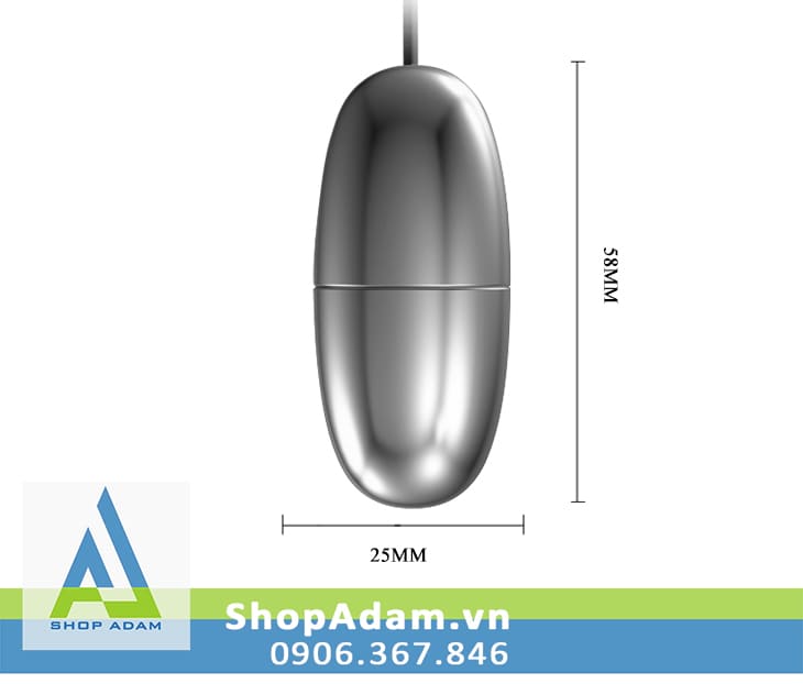 Trứng rung tình yêu Inox Baile Hundred Happiness Trứng rung tình yêu Inox Baile Hundred Happiness