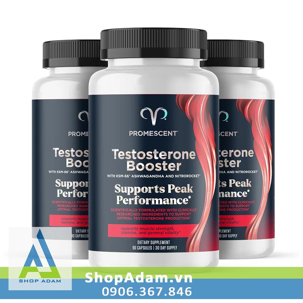 Viên uống tăng cường Testosterone Booster Promescent hỗ trợ sinh lý nam