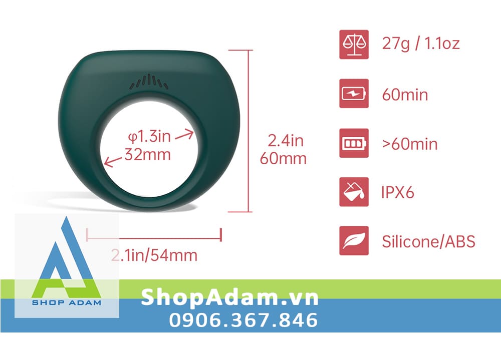 Vòng đeo cậu nhỏ có rung kết nối App Magic Motion Dante 2