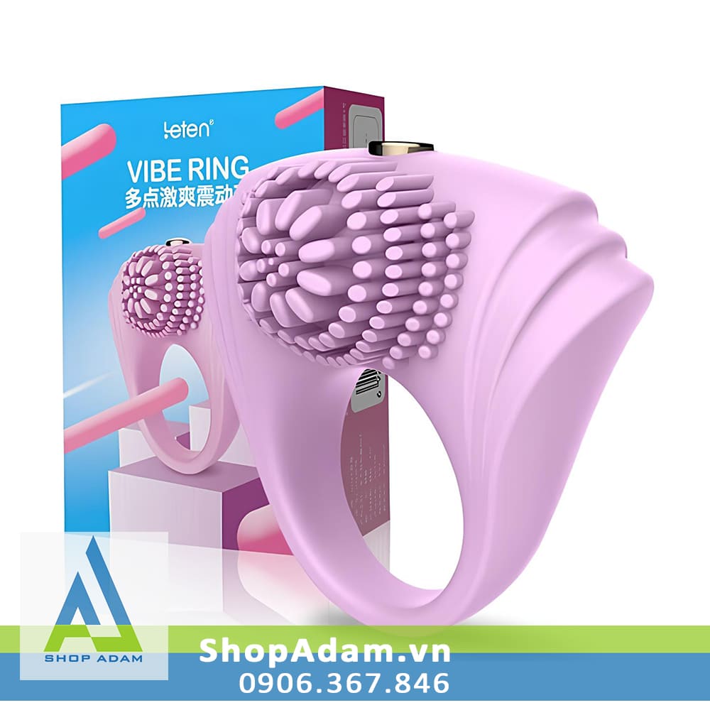 Vòng đeo dương vật rung có gai Leten Vibe Ring