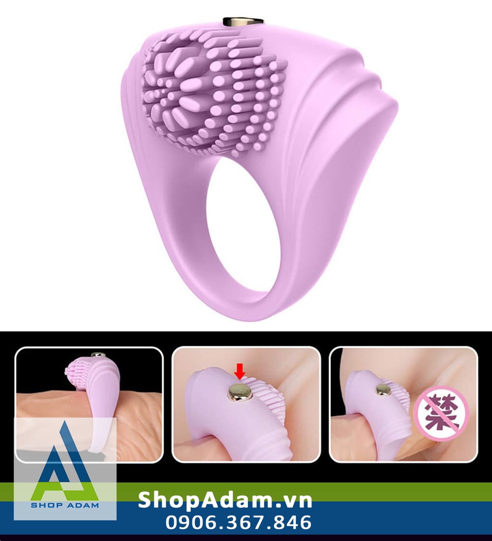 Vòng đeo dương vật rung có gai Leten Vibe Ring