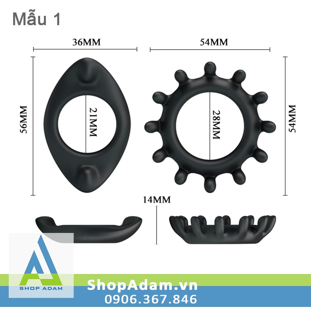 Vòng đeo kích thích âm vật Baile Cock Ring - 2c Vòng đeo kích thích âm vật Baile Cock Ring - 2c