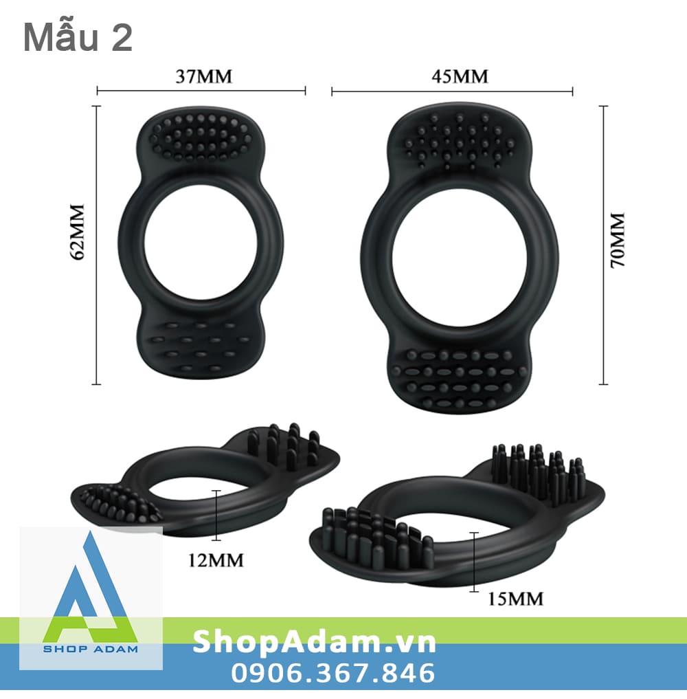 Vòng đeo kích thích âm vật Baile Cock Ring - 2c Vòng đeo kích thích âm vật Baile Cock Ring - 2c