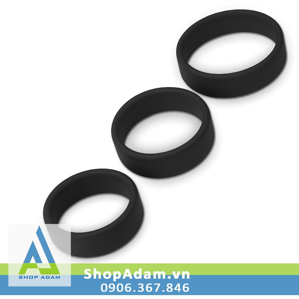 Vòng hãm dương silicone mềm mại Lovetoy Power Plus - 3 chiếc