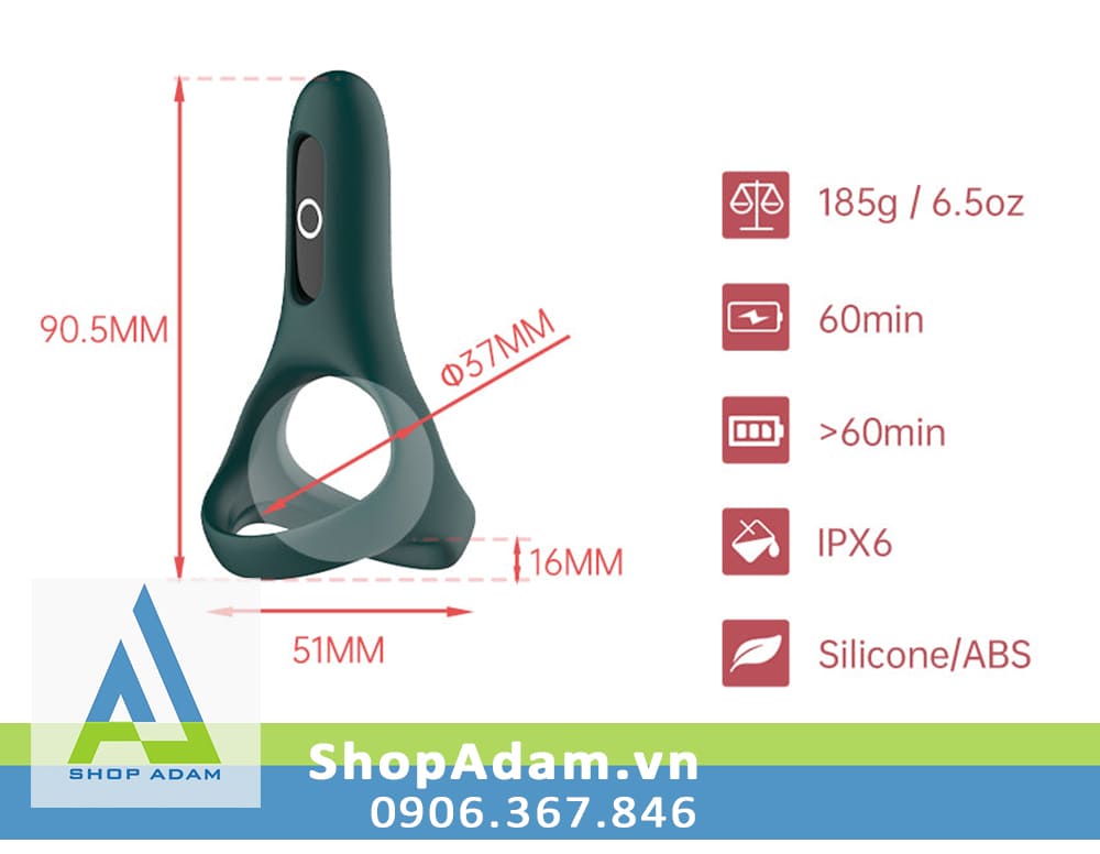 Vòng rung dương vật cao cấp kết nối điện thoại Magic Motion Rise