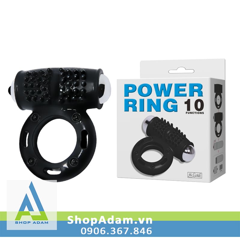 Vòng rung nam 10 chế độ cực mạnh Baile Power Ring Vòng rung nam 10 chế độ cực mạnh Baile Power Ring